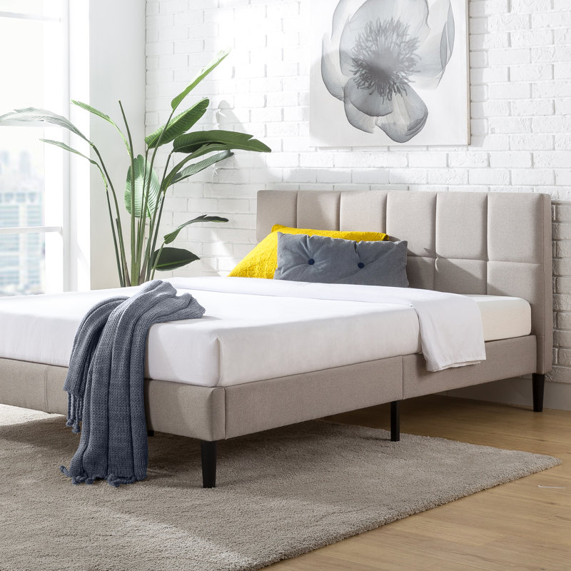 Colby tufted store upholstered platform bed